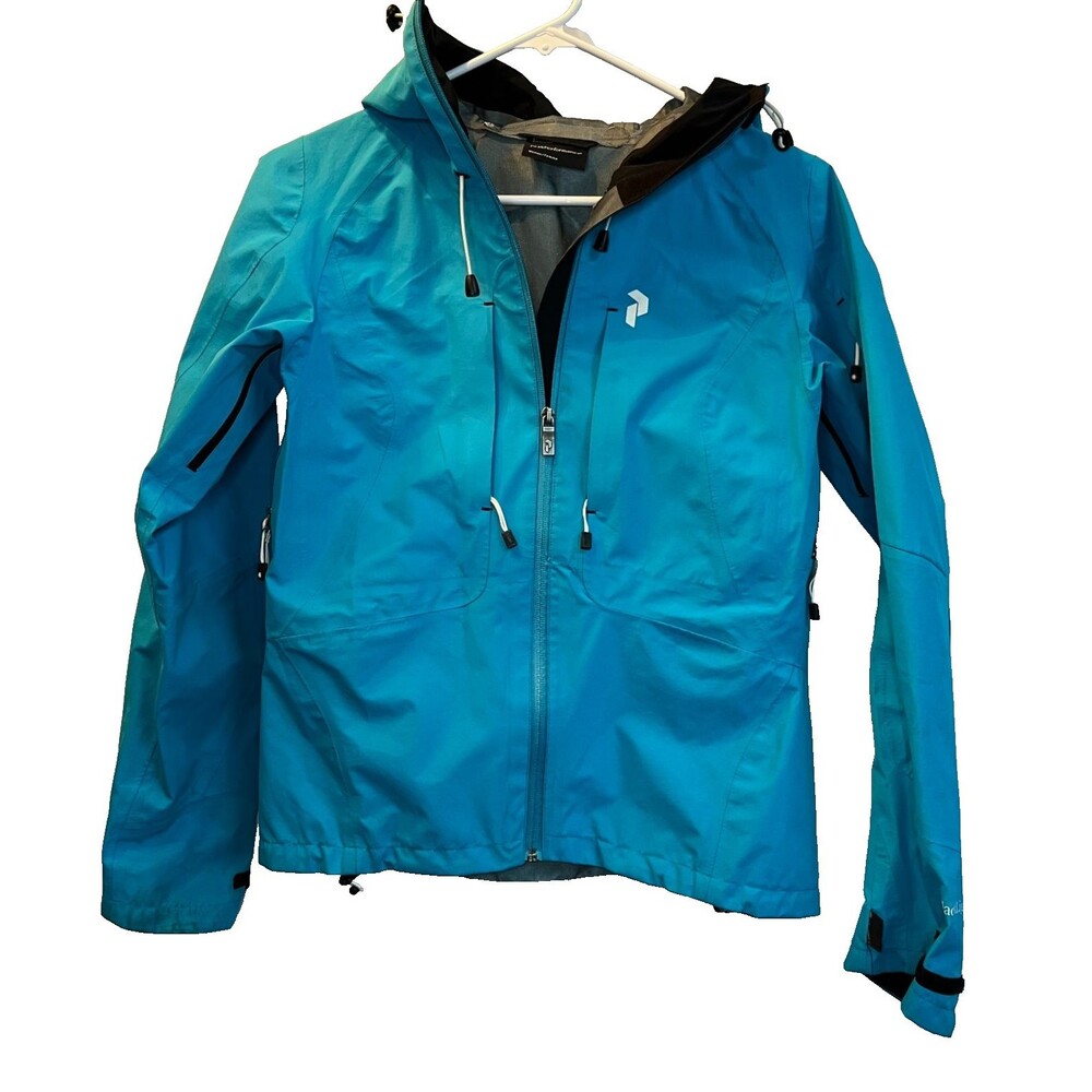 Peak Performance Women's Ski Shell Jacket Teal Blue XS